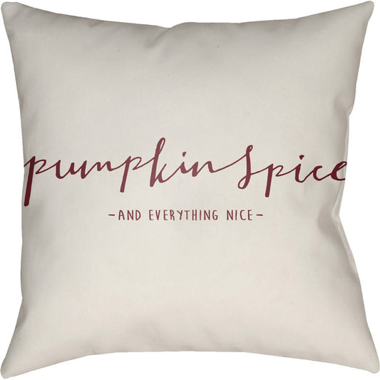Pumpkin Spice Pillow - 16851 by Livabliss. Made from front: 100% polyester, back: 100% polyester in a traditional style.