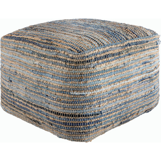 Patrik Pouf  - 487889 by Livabliss in light silver, grey, metallic - silver, sage, ash. Made from cotton, polybeads in a modern style.