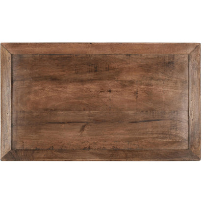 Ciaria 1 Drawer End Table by Kosas Home in medium brown. Made from mango wood in a modern style.