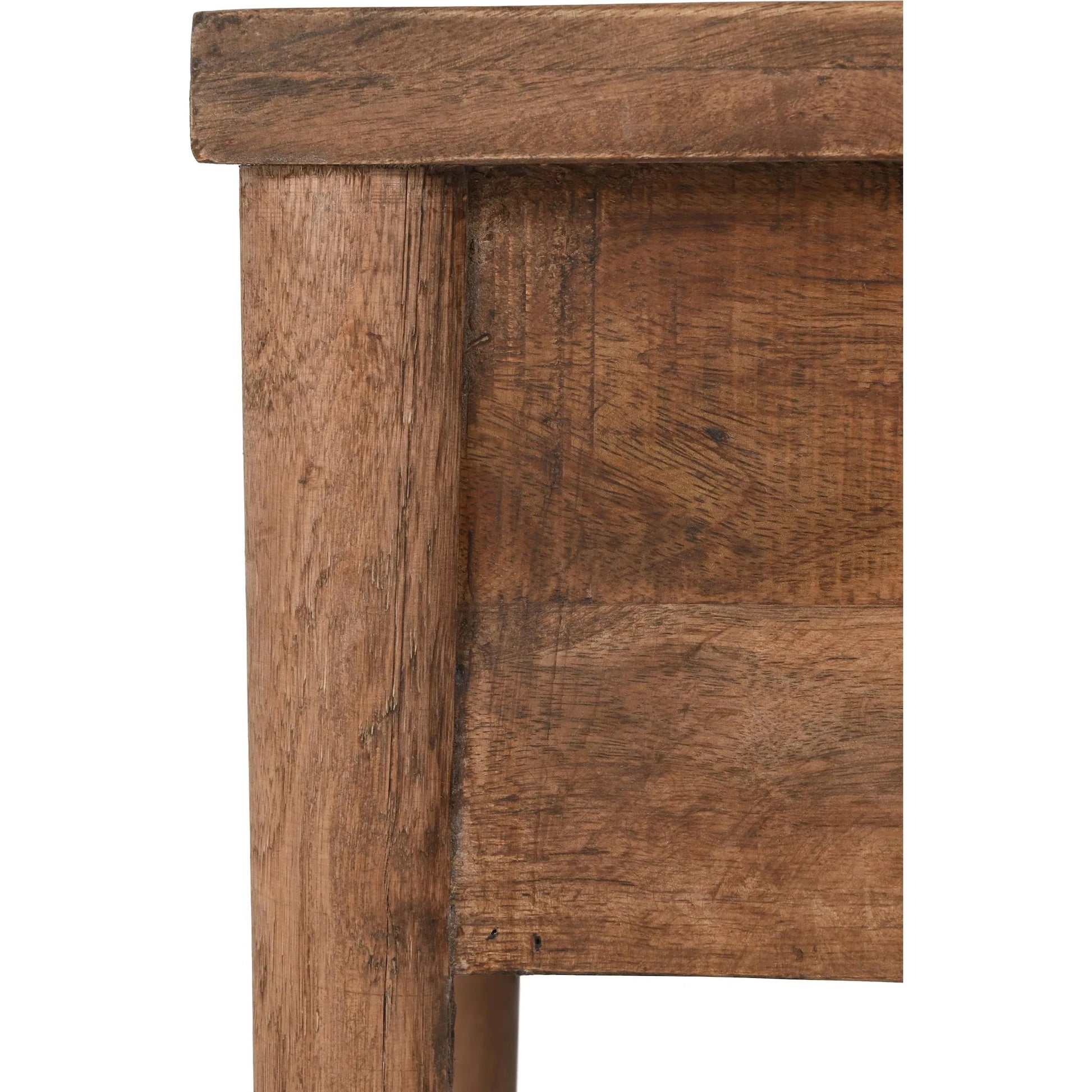 Ciaria 1 Drawer End Table by Kosas Home in medium brown. Made from mango wood in a modern style.