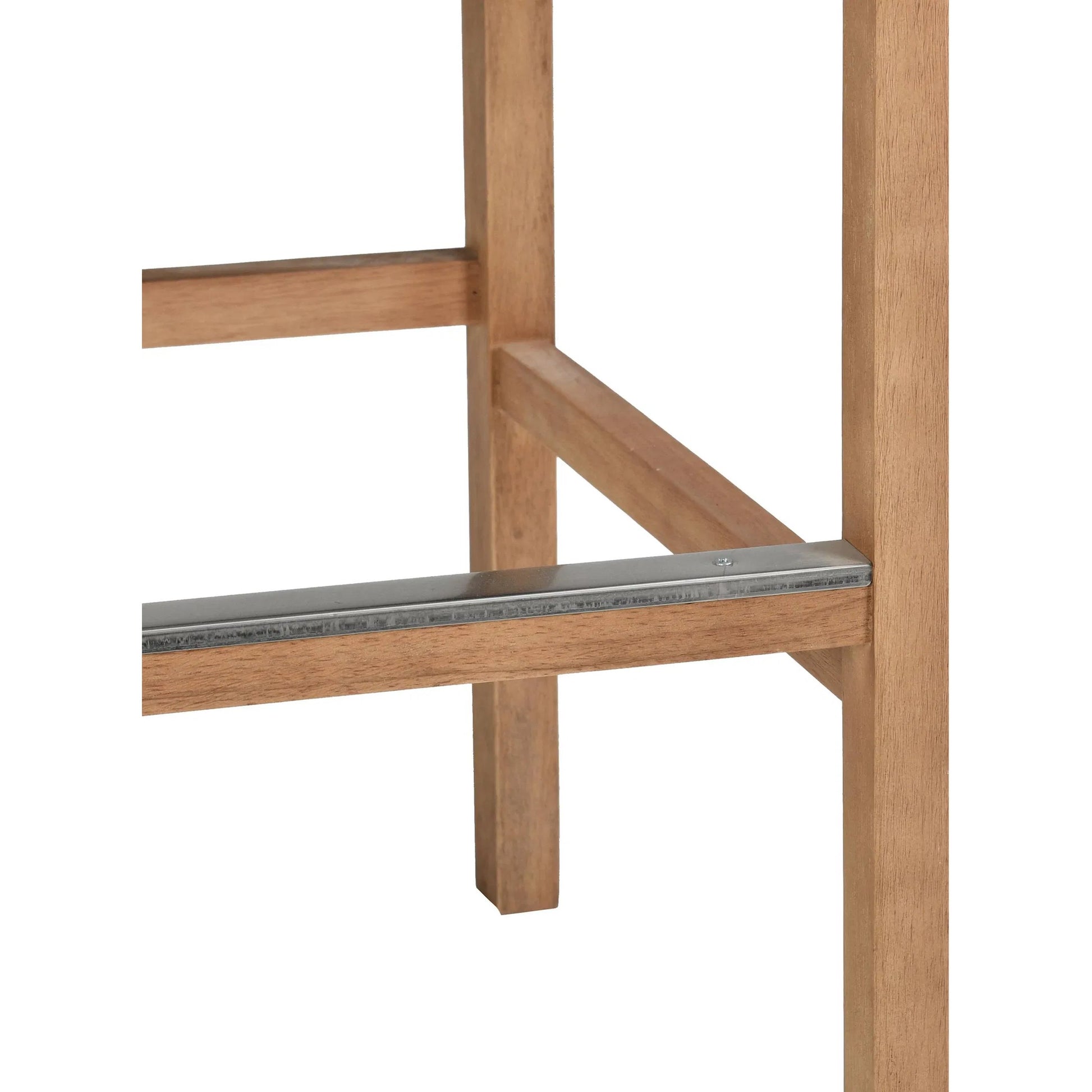 Karla Tufted Barstool by Kosas Home in gray. Made from blended upholstery (57% polyester 25% viscose 18% linen), rubber wood legs in a transitional style.