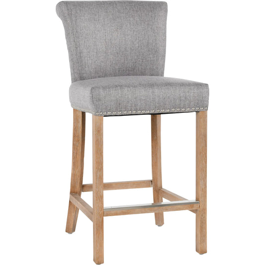 Ania Counter Stool by Kosas Home. Made from 100% polyester, rubberwood frame in a transitional style.