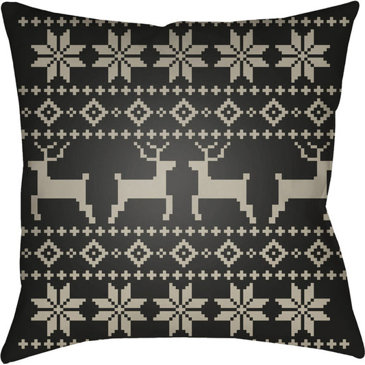 Fair Isle I Pillow - 15772 by Livabliss. Made from front: 100% polyester, back: 100% polyester in a traditional style.