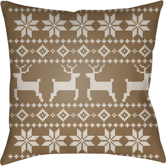 Fair Isle I Pillow - 15772 by Livabliss. Made from front: 100% polyester, back: 100% polyester in a traditional style.