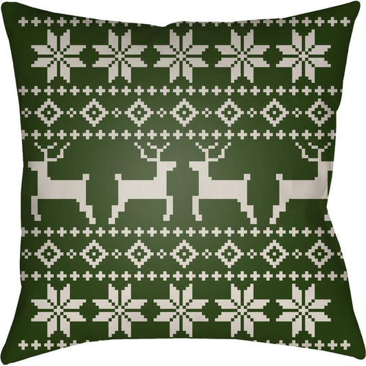 Fair Isle I Pillow - 15772 by Livabliss. Made from front: 100% polyester, back: 100% polyester in a traditional style.