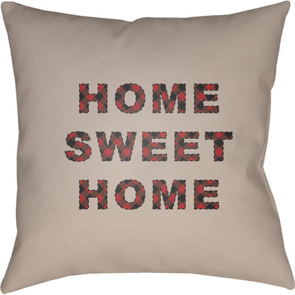 Home Sweet Home Pillow - 12191 by Livabliss. Made from front: 100% polyester, back: 100% polyester in a traditional style.