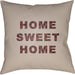 Home Sweet Home Pillow - 12191 by Livabliss. Made from front: 100% polyester, back: 100% polyester in a traditional style.