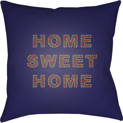 Home Sweet Home Pillow - 12191 by Livabliss. Made from front: 100% polyester, back: 100% polyester in a traditional style.