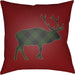 Buffalo Indoor/Outdoor Pillow by Livabliss. Made from front: 100% polyester, back: 100% polyester in a rustic style.