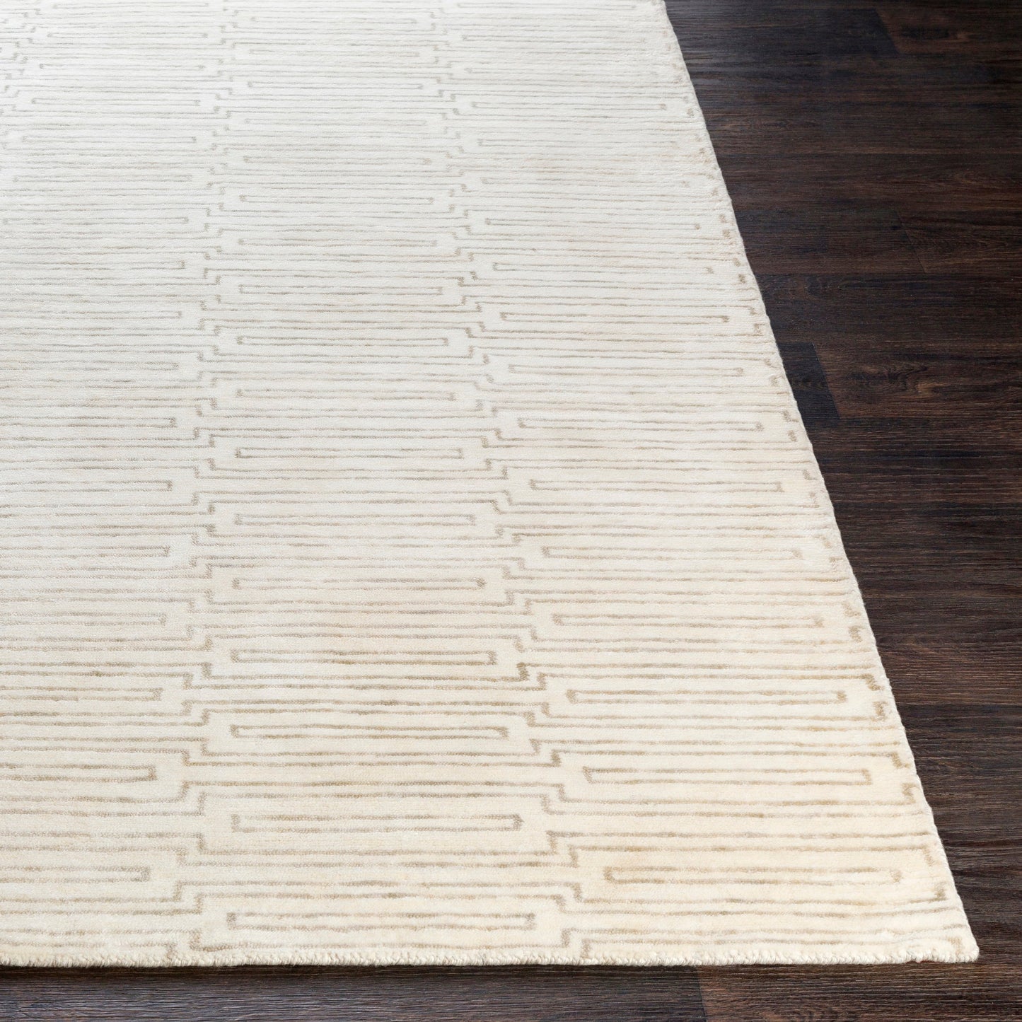 010 99684-18472,99684-18474,99684-25064 | Closeup | Platinum Rug - 734 by Surya. Made from 100% viscose in a unique style.
