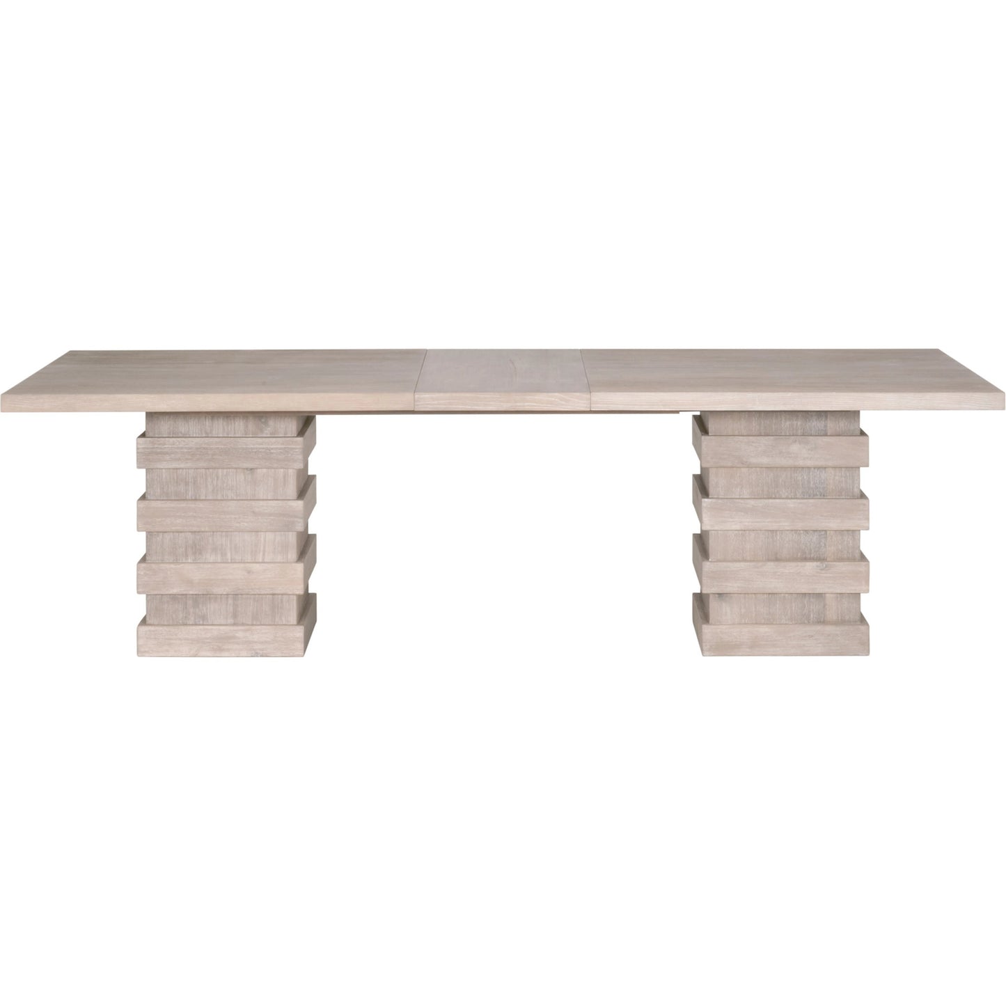 001 SI-1998856 | Additional Silo | Plaza Dining Table by Essentials For Living in natural gray acacia. Made from solid acacia wood, acacia veneer, mdf, solid rubberwood, metal in a modern style.
