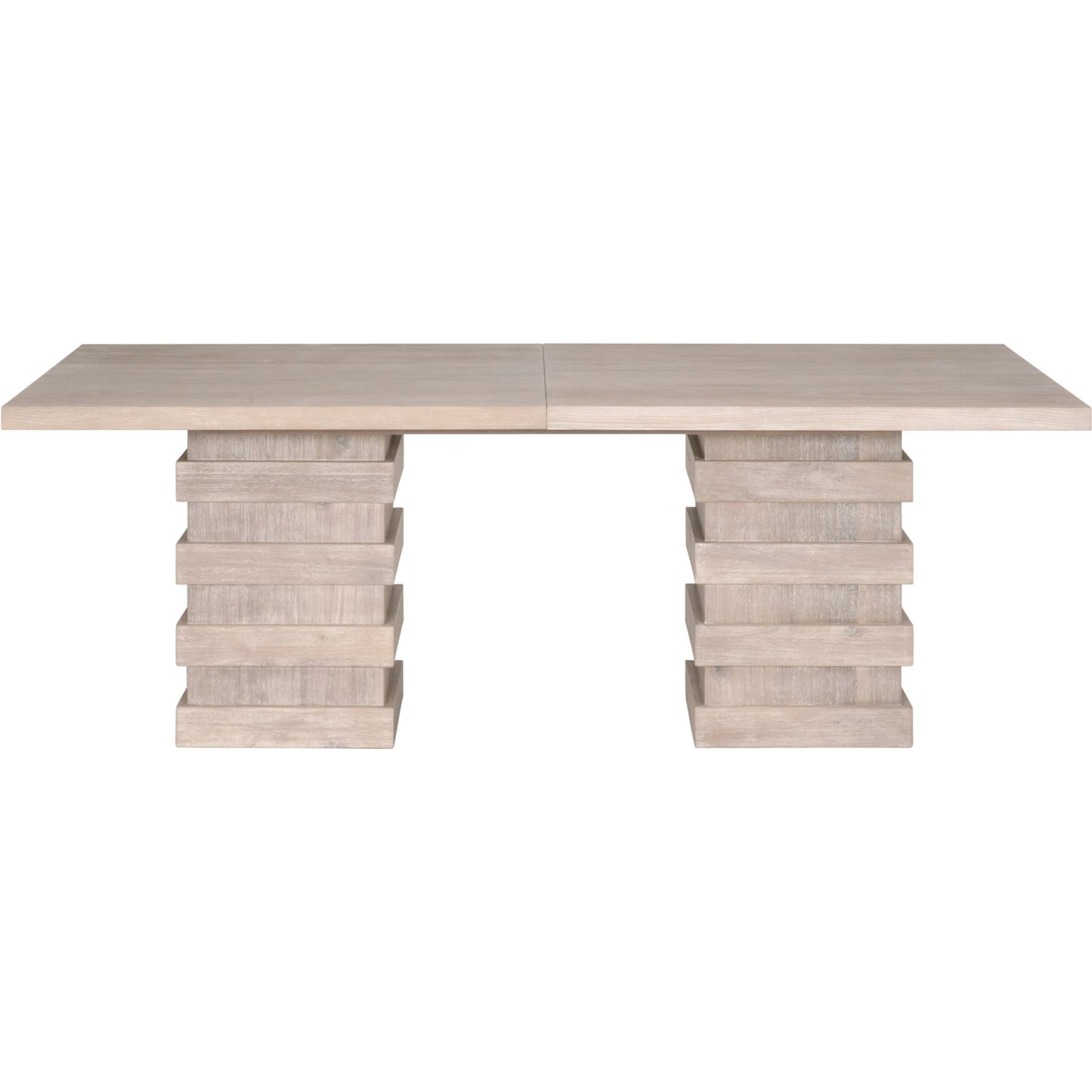 002 SI-1998856 | Additional Silo | Plaza Dining Table by Essentials For Living in natural gray acacia. Made from solid acacia wood, acacia veneer, mdf, solid rubberwood, metal in a modern style.