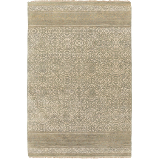 PLC-1001 Rug by Surya in dusty sage, beige, light brown. Made from 100% wool in a unique style.