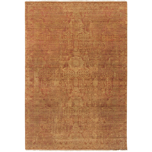 PLC-1002 Rug by Surya in poppy, gold. Made from 100% wool in a unique style.