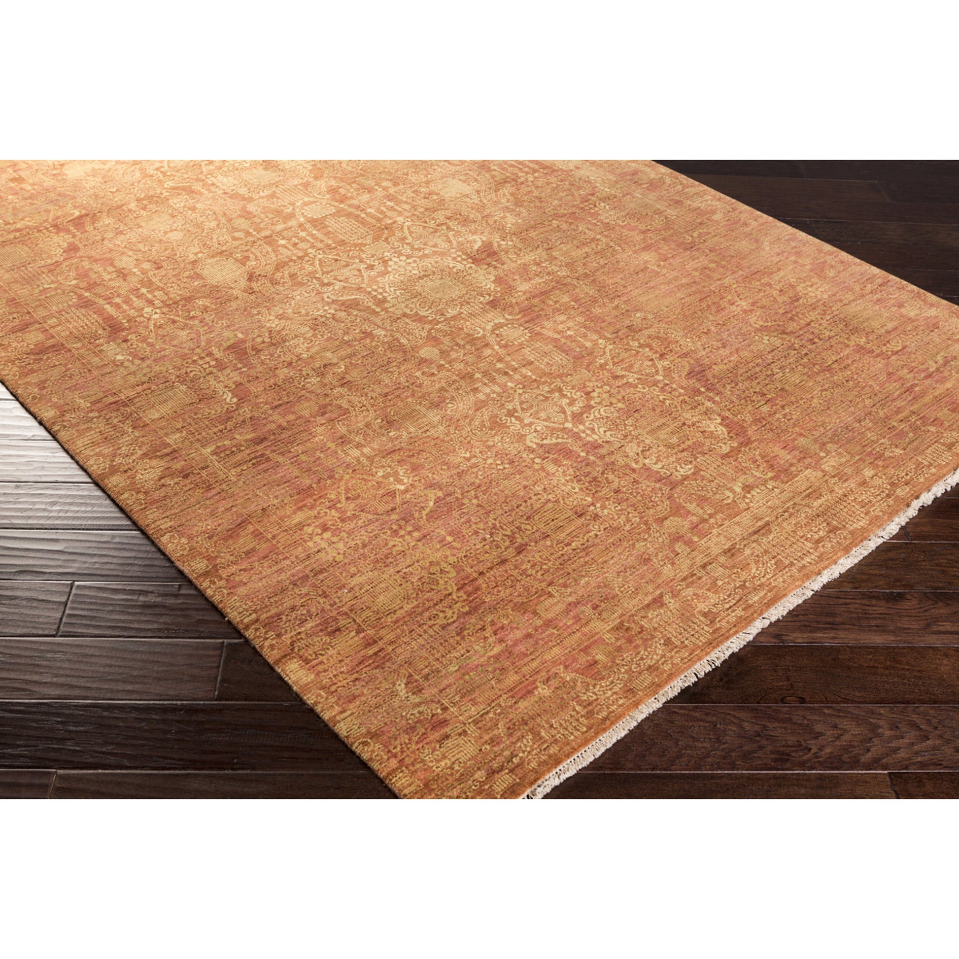 Palace PLC-1002 Rug by Surya in tan, rust. Made from 100% wool in a unique style.
