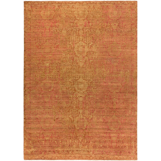 PLC-1002 Rug by Surya in tan, rust. Made from 100% wool in a unique style.