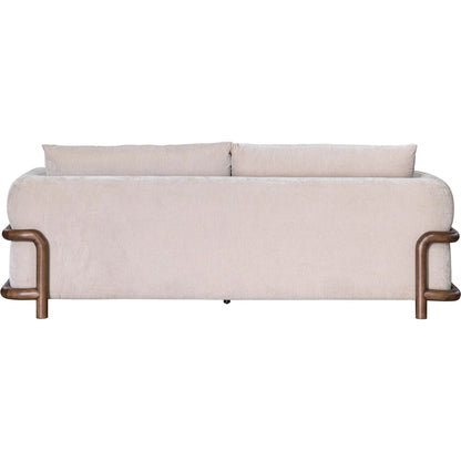 Parallel Sofa by LH Imports in beige, sand. Made from hardwood, plywood, foam, polyester fibre, polyester, rubberwood in a unique style.