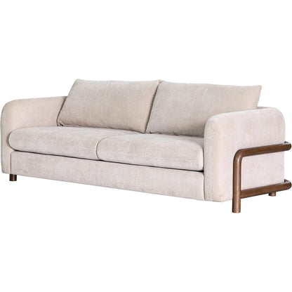 Parallel Sofa by LH Imports in beige, sand. Made from hardwood, plywood, foam, polyester fibre, polyester, rubberwood in a unique style.