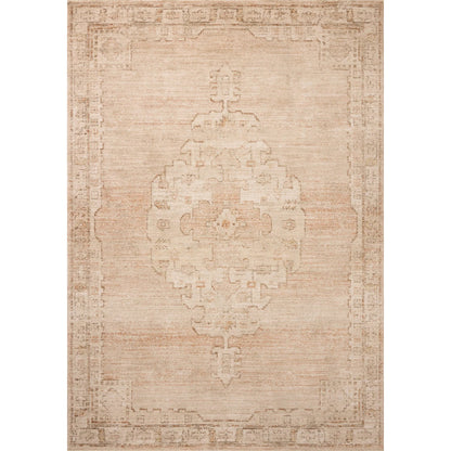 Palma PLM-02 Rug by Chris Loves Julia x Loloi in spice, natural. Made from 100% space dyed polyester in a unique s