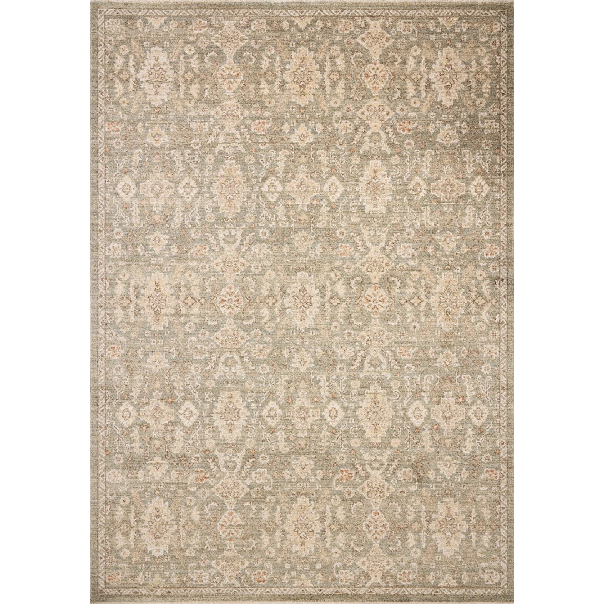 Palma PLM-03 Rug by Chris Loves Julia x Loloi in lagoon, natural. Made from 100% space dyed polyester in a unique 