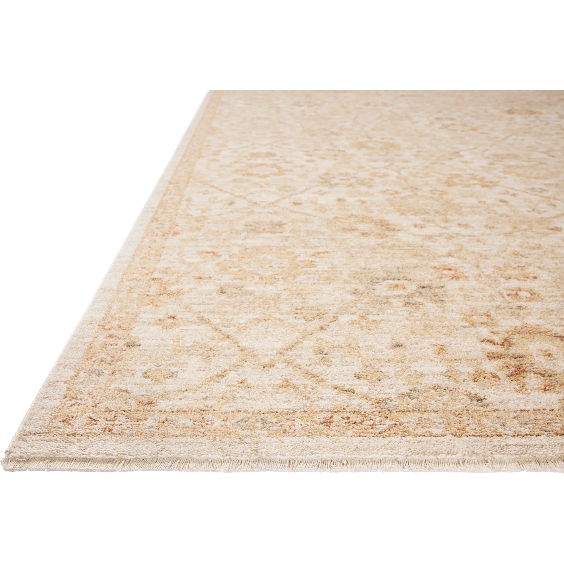 Palma PLM-04 Rug by Chris Loves Julia x Loloi in natural, spice. Made from 100% space dyed polyester in a unique style.