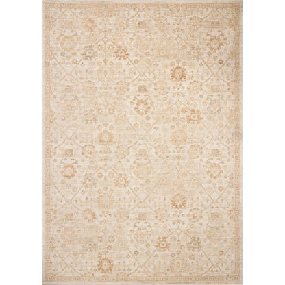 Palma PLM-04 Rug by Chris Loves Julia x Loloi in natural, spice. Made from 100% space dyed polyester in a unique s