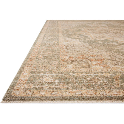 Palma PLM-08 Rug by Chris Loves Julia x Loloi in olive, spice. Made from 100% space dyed polyester in a unique style.