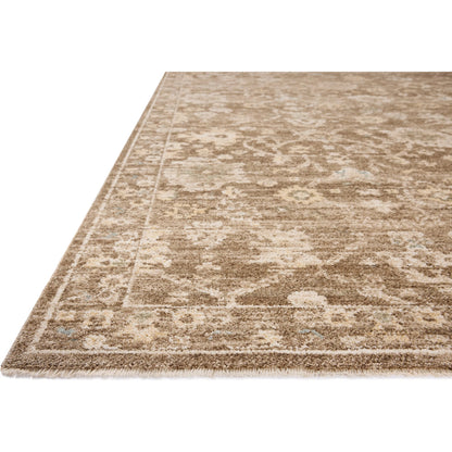 Palma PLM-09 Rug by Chris Loves Julia x Loloi in brown, earth. Made from 100% space dyed polyester in a unique style.