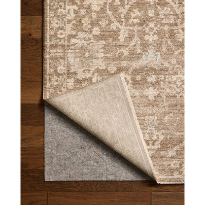 Palma PLM-09 Rug by Chris Loves Julia x Loloi in brown, earth. Made from 100% space dyed polyester in a unique style.