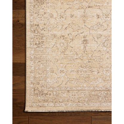 Palma PLM-10 Rug by Chris Loves Julia x Loloi in wheat, bark. Made from 100% space dyed polyester in a unique style.