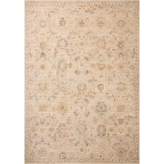 Palma PLM-11 Rug by Chris Loves Julia x Loloi in natural, multi. Made from 100% space dyed polyester in a unique s