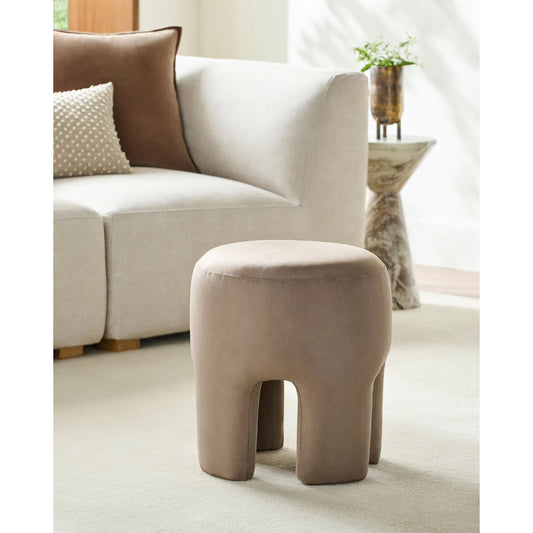 Ploom Ottoman by Surya. Made from polyester, polyurethane foam in a transitional style.