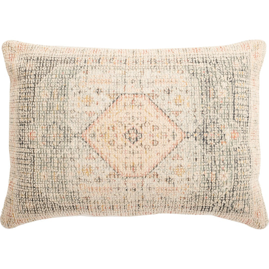 Frederick Lumbar Pillow by HedgeApple Essentials in moss green, blush. Made from unique in a unique style.