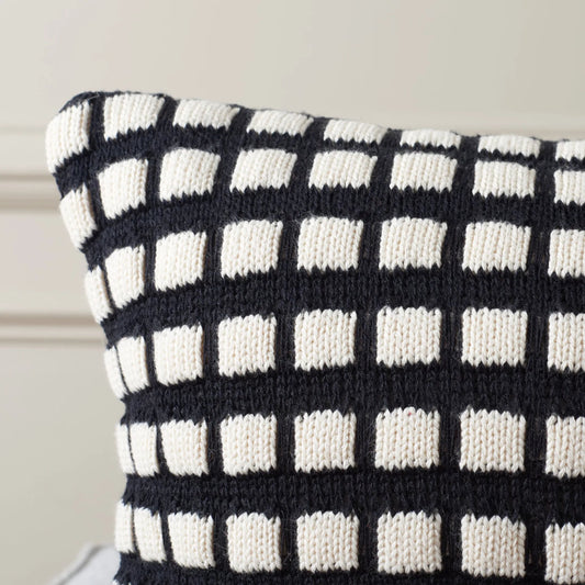 Roanoke Pillow by HedgeApple Essentials in black, ivory. Made from unique in a unique style.