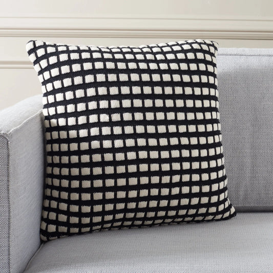 Roanoke Pillow by HedgeApple Essentials in black, ivory. Made from unique in a modern style.