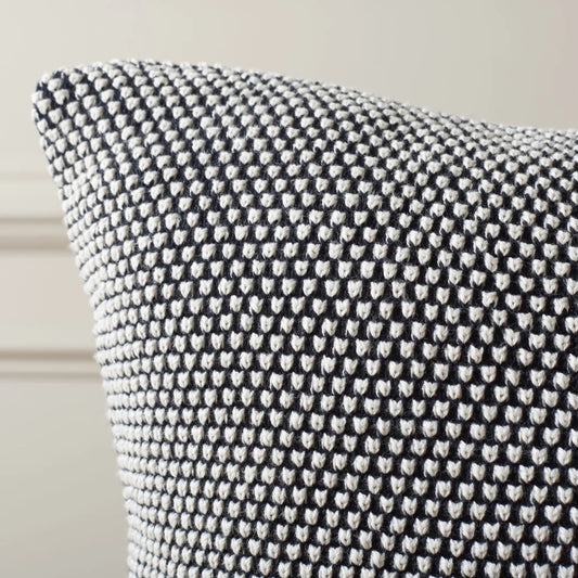 Gwinnett Pillow by HedgeApple Essentials in black, red. Made from unique in a unique style.