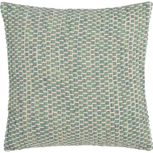 Wahkiakum Pillow by HedgeApple Essentials in green. Made from cotton in a unique style.