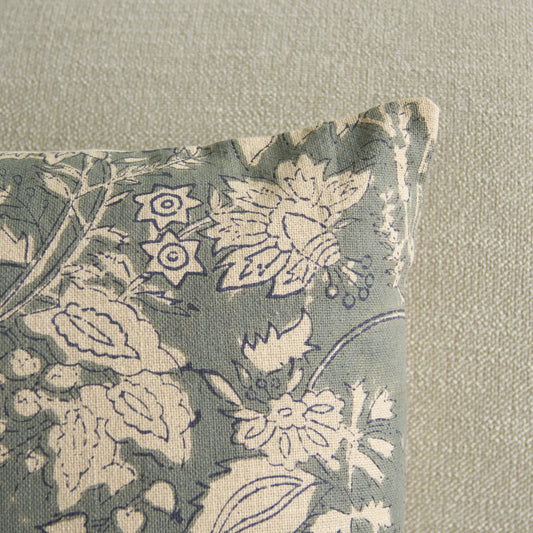 Bedford Lumbar Pillow by HedgeApple Essentials in gray. Made from 100% cotton in a unique style.