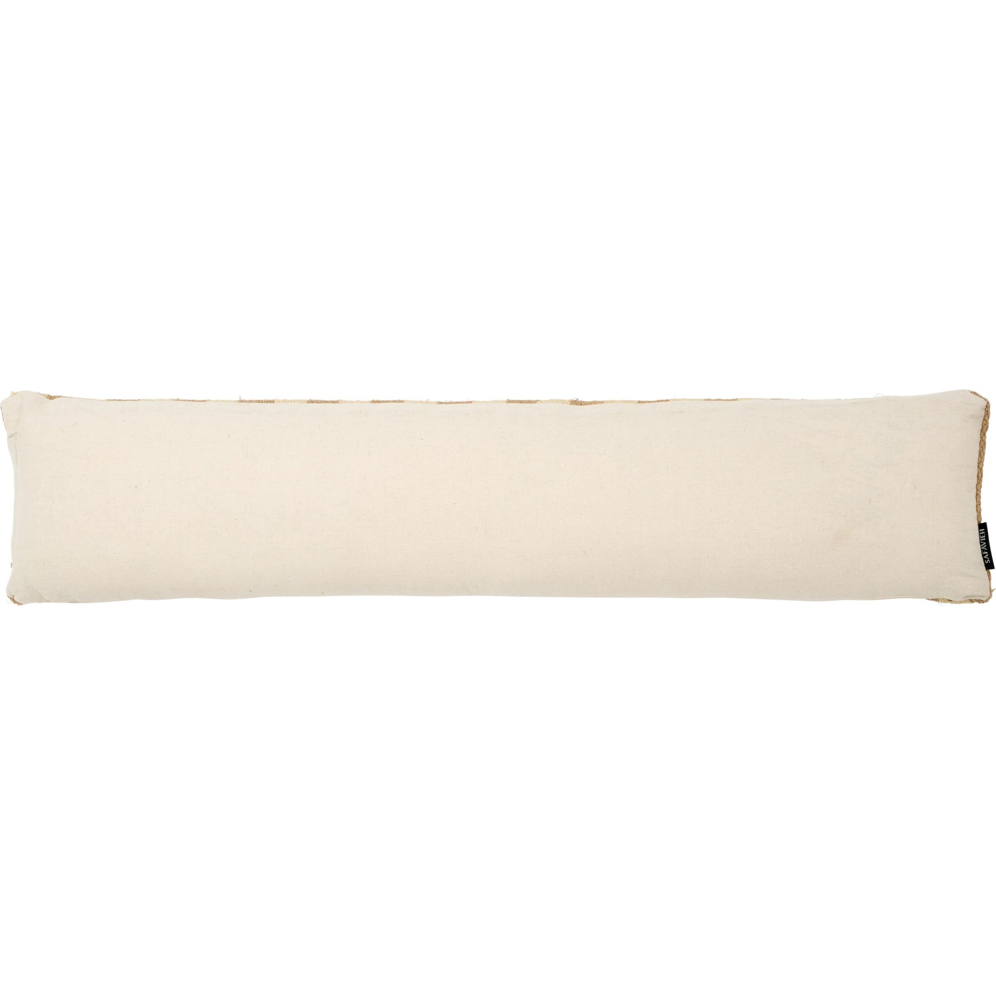 Odessa Jute Bolster Pillow by HedgeApple Essentials in mustard, beige. Made from 100% jute in a modern style.