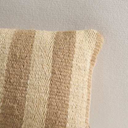 Odessa Jute Bolster Pillow by HedgeApple Essentials in mustard, beige. Made from 100% jute in a modern style.