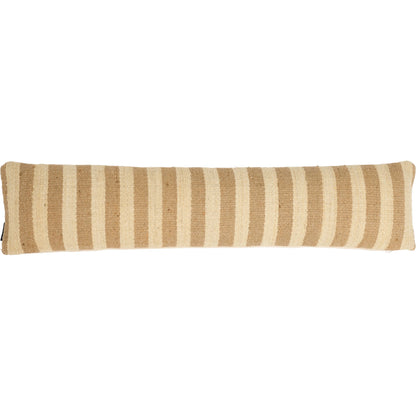 Odessa Jute Bolster Pillow by HedgeApple Essentials in mustard, beige. Made from 100% jute in a modern style.