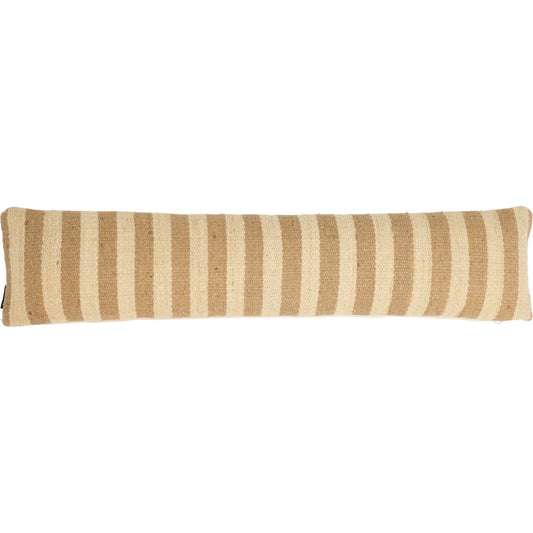 Odessa Jute Bolster Pillow by HedgeApple Essentials in mustard, beige. Made from 100% jute in a unique style.