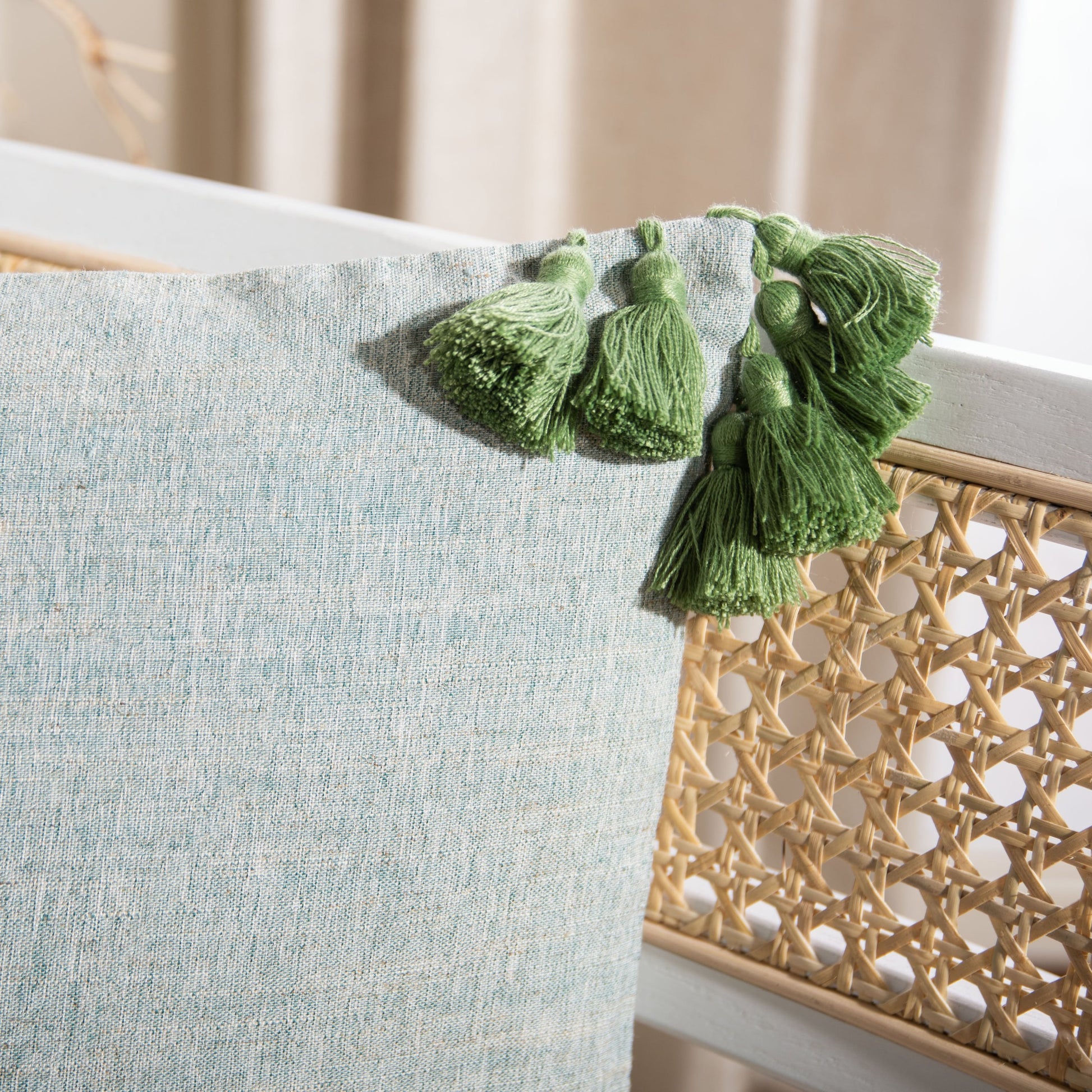 Delmore Pillow by HedgeApple Essentials in green. Made from unique in a modern style.