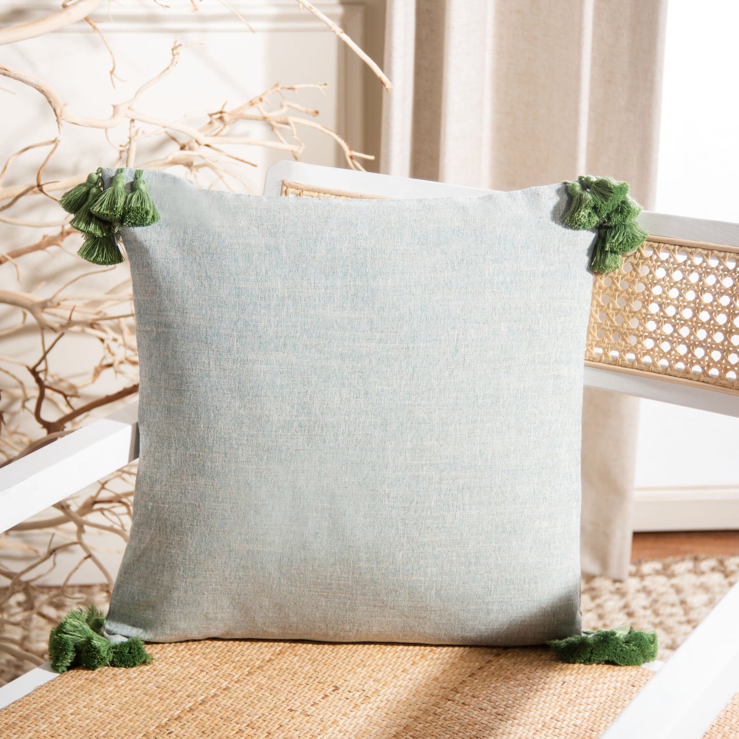 006 SI-1911819 | Lifestyle | Delmore Pillow by HedgeApple Essentials in green. Made from unique in a modern style.