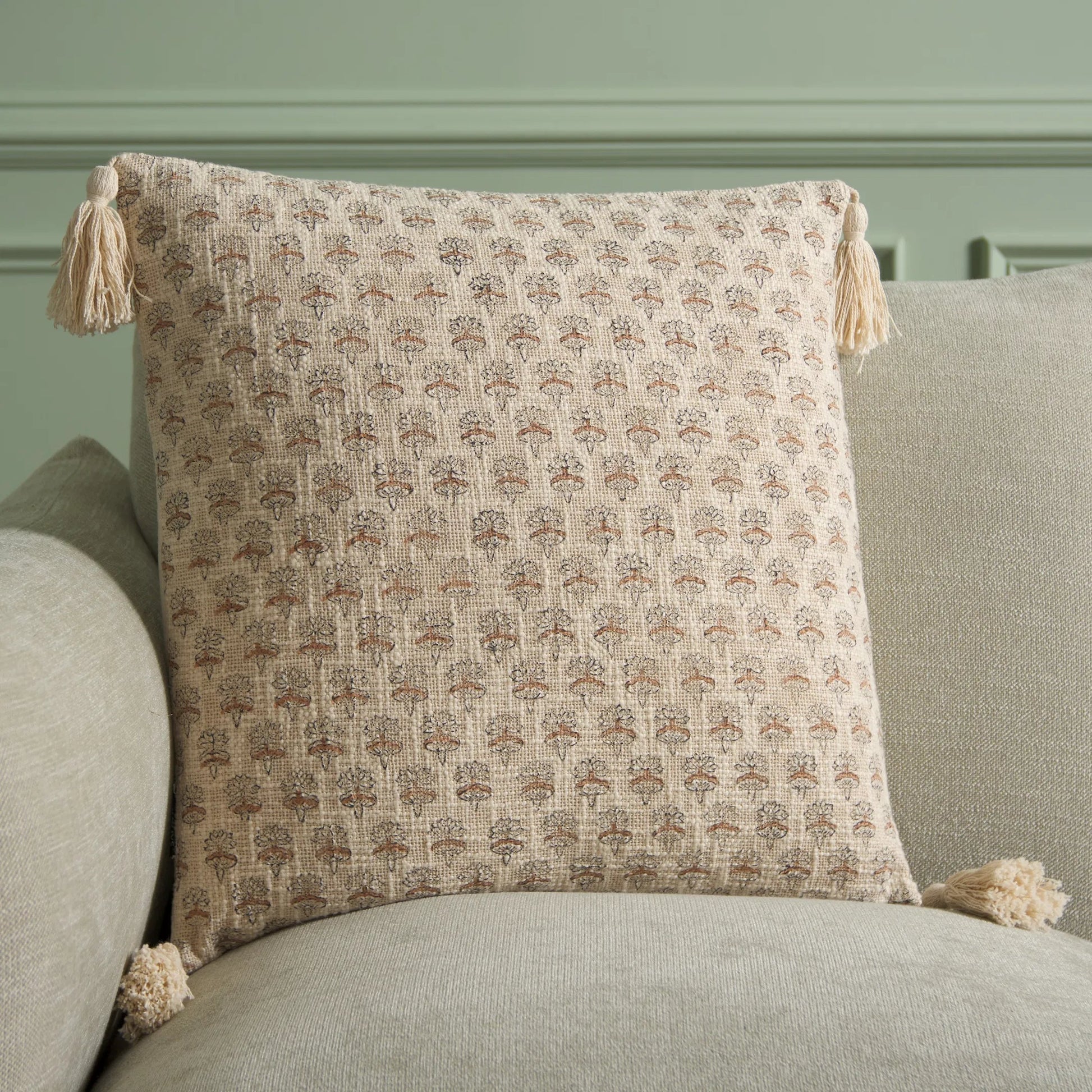 Racine Pillow by HedgeApple Essentials in multi. Made from 100% cotton in a traditional style.