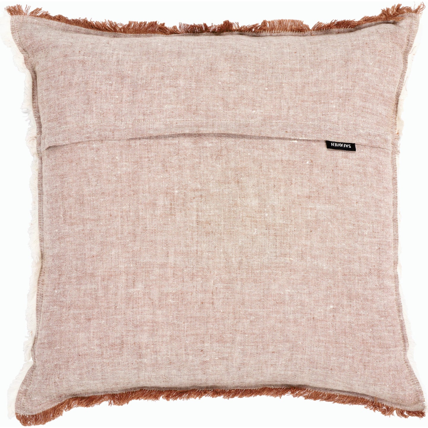 002 SI-2186010 | Additional Silo | Grand Pillow by HedgeApple Essentials in blush, white. Made from linen, zipper, 100% virgin quality vacuum packed filler in a modern style.