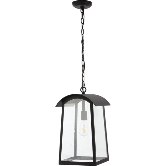 Adalai Outdoor Pendant by Safavieh in black. Made from powder coating in a traditional style.