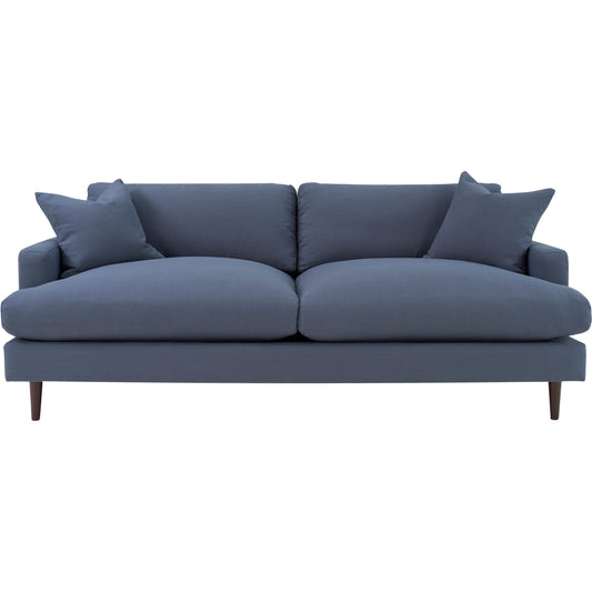 Martha Sofa by LH Imports in walnut brown. Made from birch, pine, plywood, polyester, foam, polyester fiber, feather in a modern style.