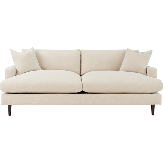 Martha Sofa by LH Imports in walnut brown. Made from birch, pine, plywood, polyester, foam, polyester fiber, feather in a modern style.