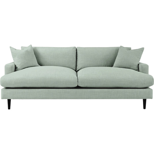 Martha Sofa by LH Imports in walnut brown. Made from birch, pine, plywood, polyester, foam, polyester fiber, feather in a modern style.